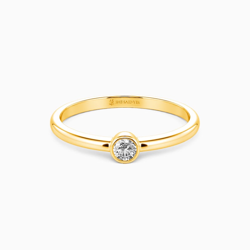 "My World"  Stackable Dainty Ring