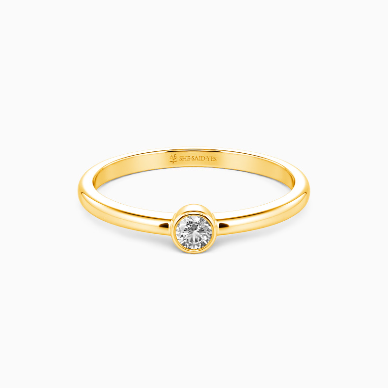 "My World" Stackable Dainty Ring
