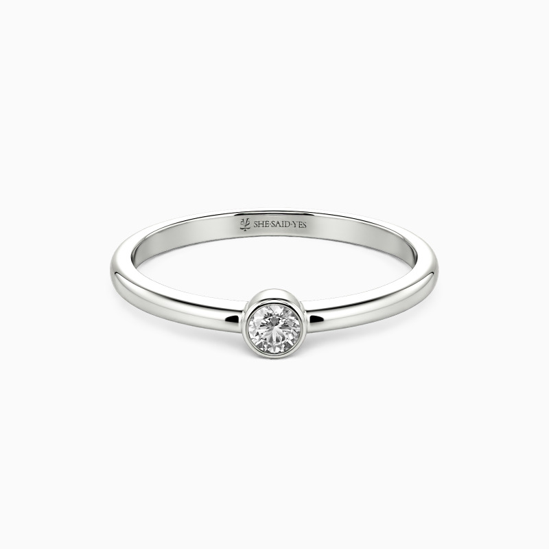 "My World"  Stackable Dainty Ring