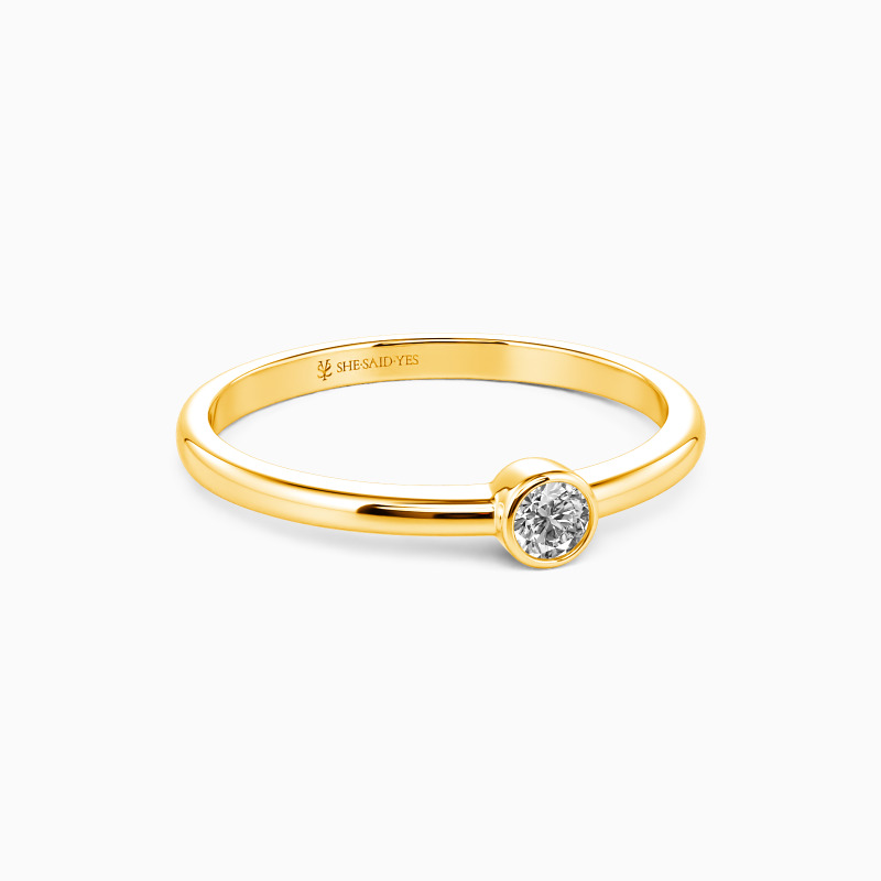 "My World"  Stackable Dainty Ring