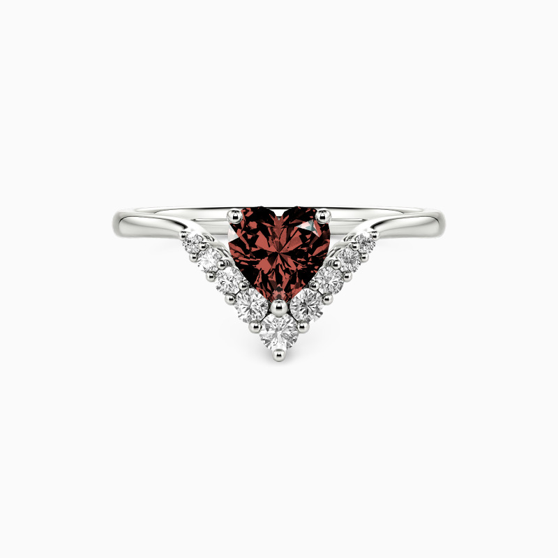 "Sweetheart" Stackable Cluster Dainty Ring