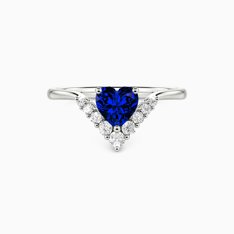 "Sweetheart" Stackable Cluster Dainty Ring