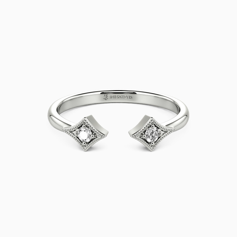 "You and I" Stackable Dainty Ring
