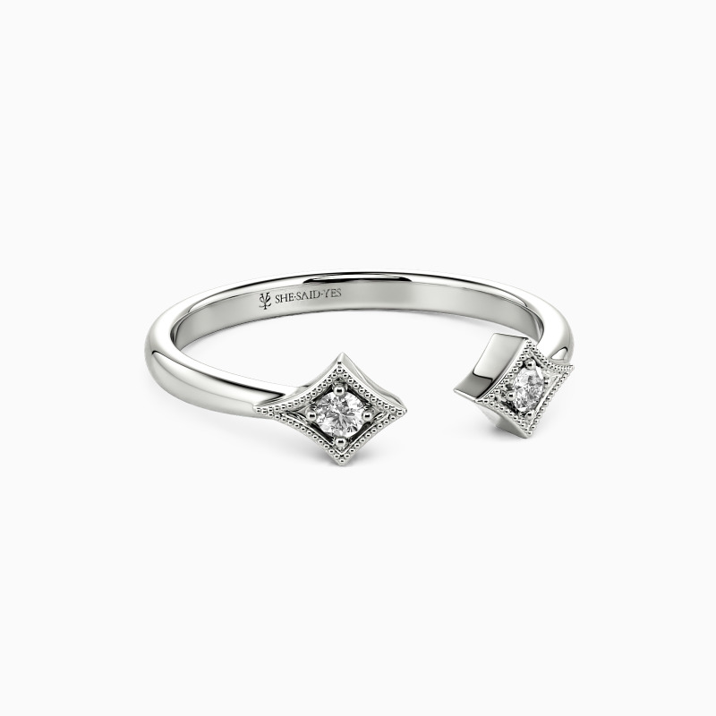 "You and I" Stackable Dainty Ring