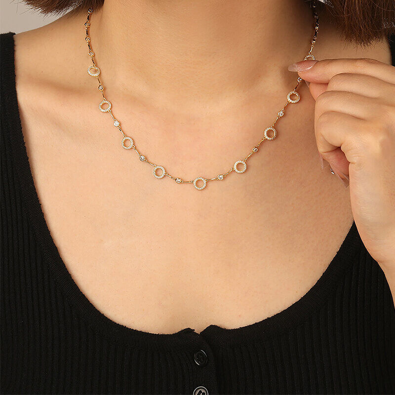 "Little Piece of Forever" Circular Link Necklace