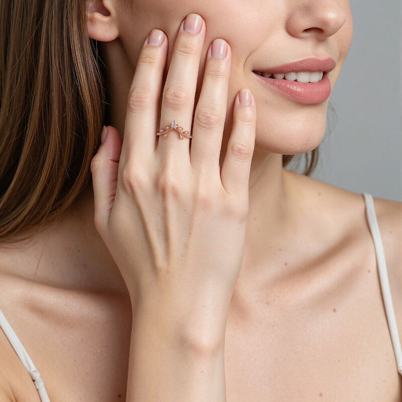 "Cheek To Cheek" Classic Wedding Ring