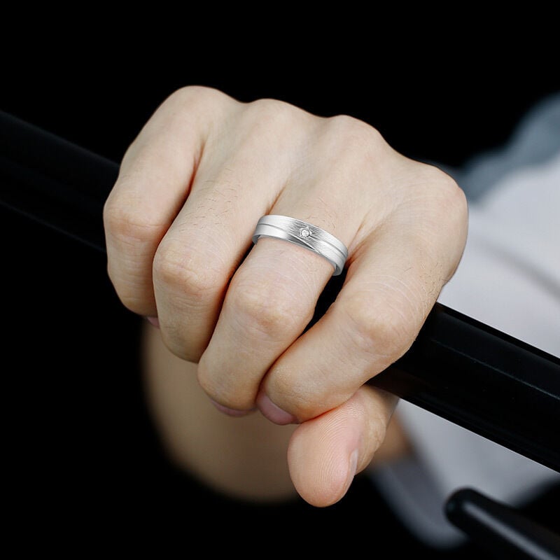"Orbiting Love" Men's Wedding Ring