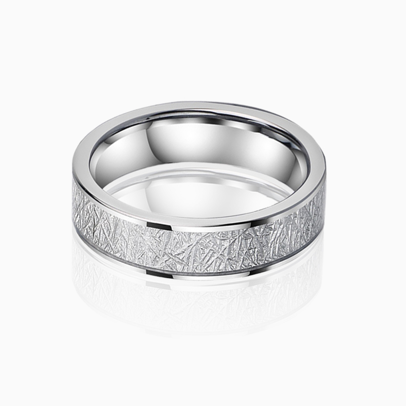 "Frost & Forever" 6mm Tungsten Carbide Men's Wedding Ring
