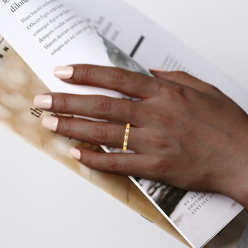 "Timeless Tides" Classic Wedding Band