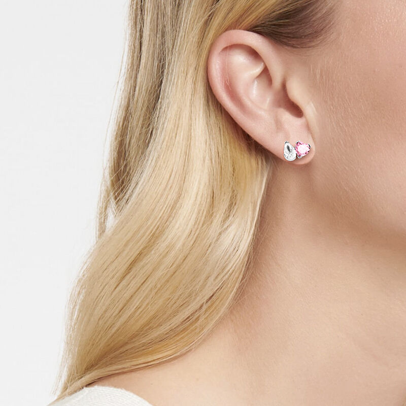 "Twin Twinkle" Pear Cut Toi Et Moi Stud Earrings