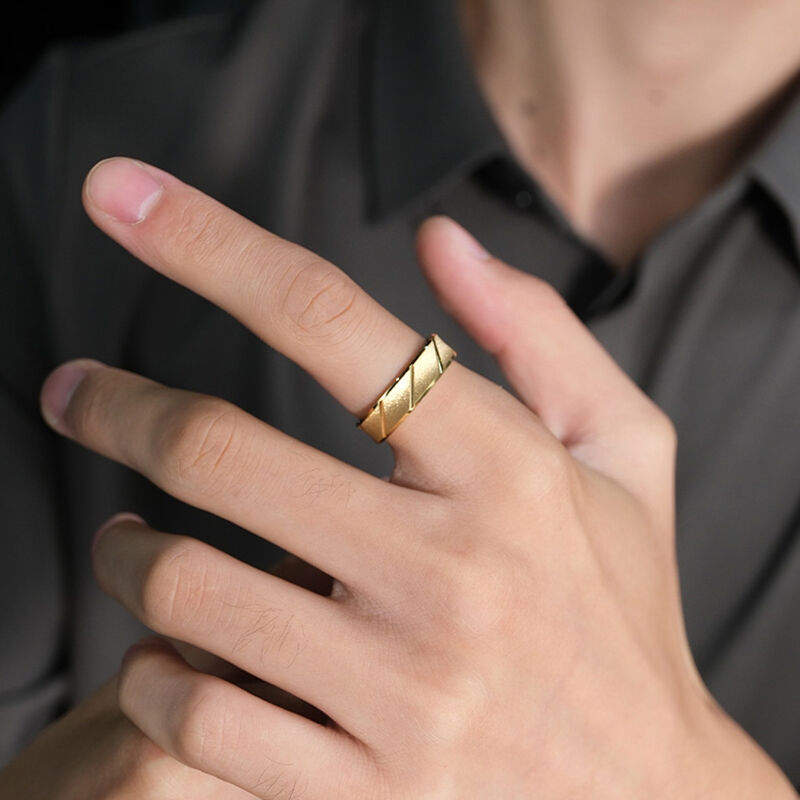 "Das Leere & Das Ganze" 6mm Wolframkarbid-Herren-Ehering