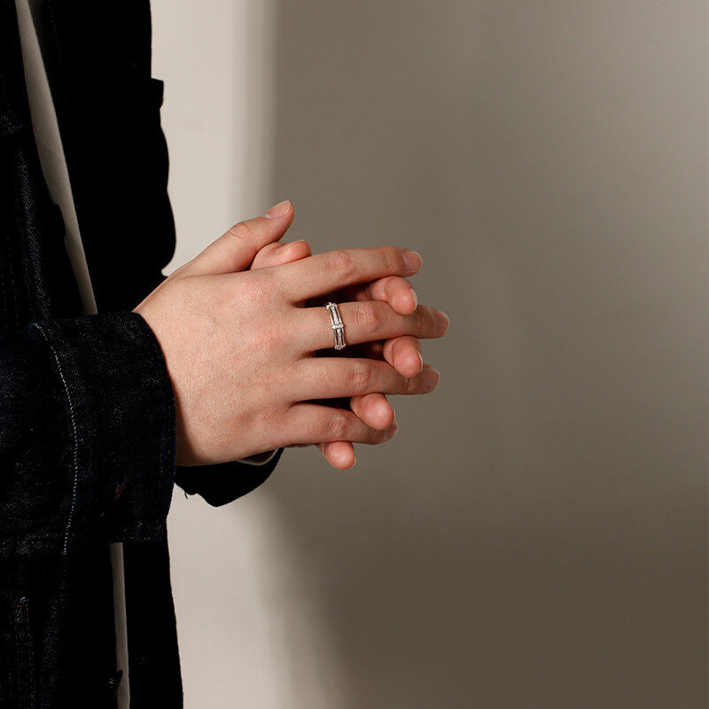 "Love Knot" Pave Set Men's Wedding Ring
