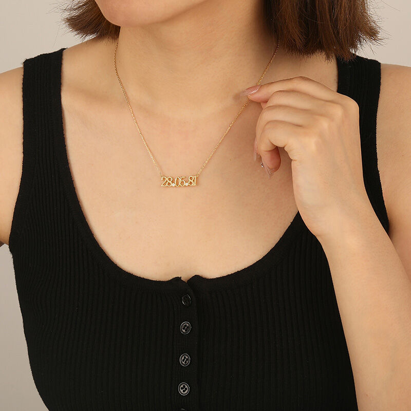 "Forever Now" Personalized Date Necklace