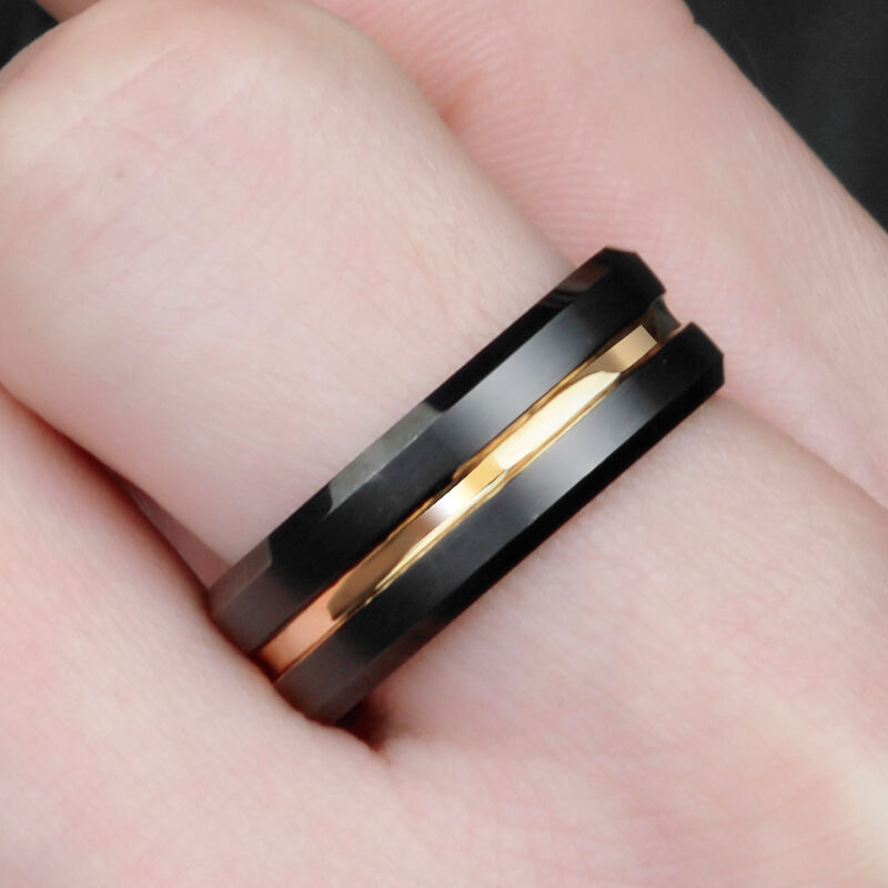 "Schwerelos" 8mm Herren-Ehering aus Wolframkarbid