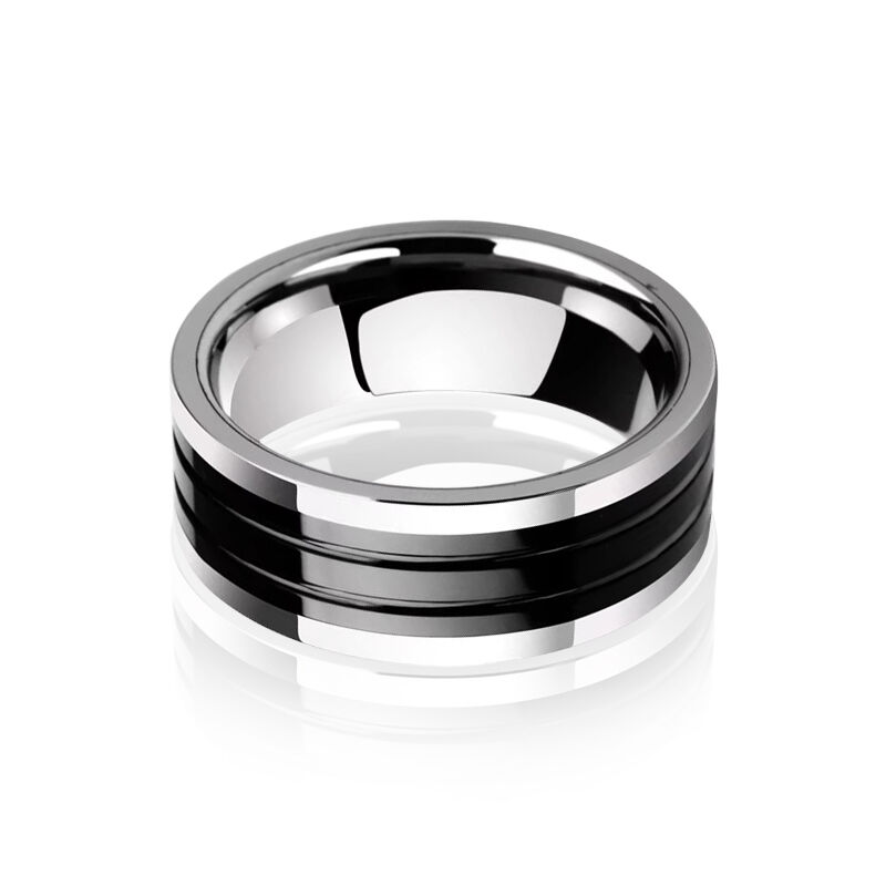 "Eternal Horizon" 8mm Tungsten Carbide Men's Wedding Ring