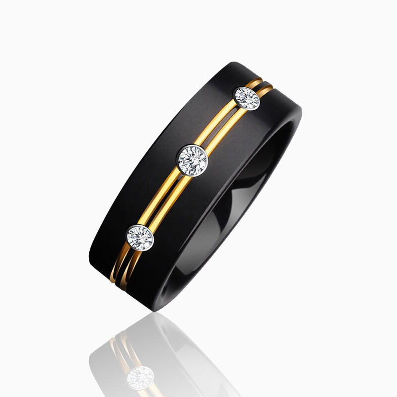 "Locked in Time" 8mm Tungsten Carbide Men's Wedding Ring