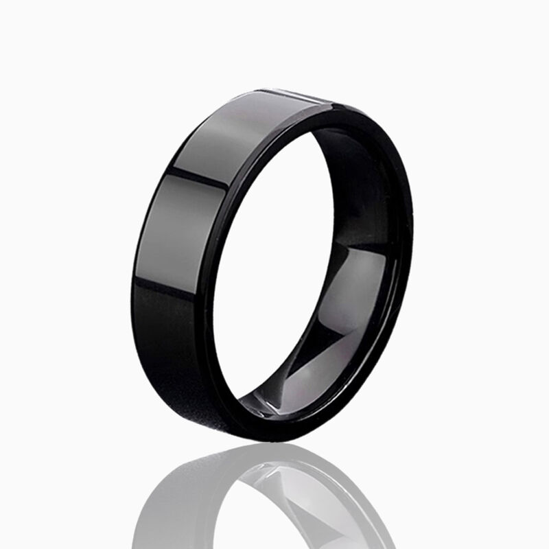 "Monochrome" 6mm Tungsten Carbide Men's Wedding Ring