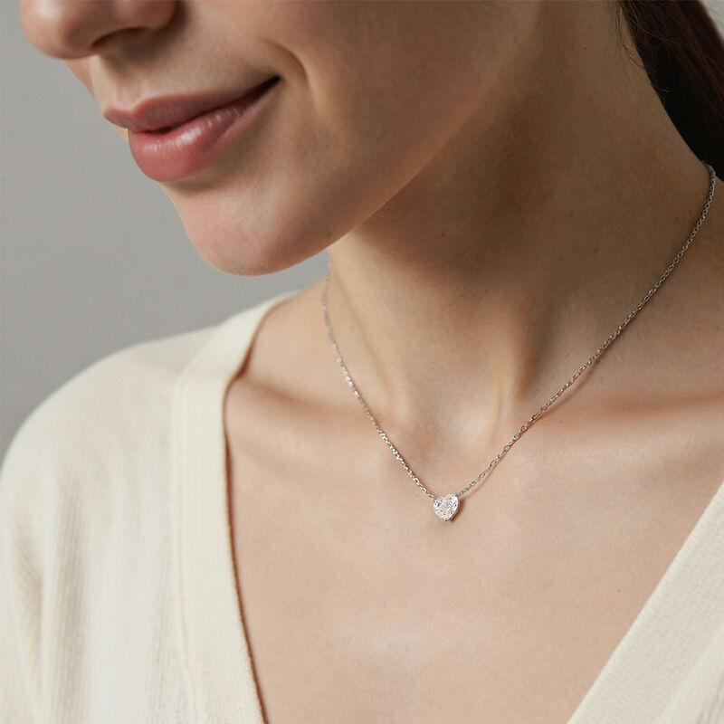 "Lovemist" Heart Cut Necklace