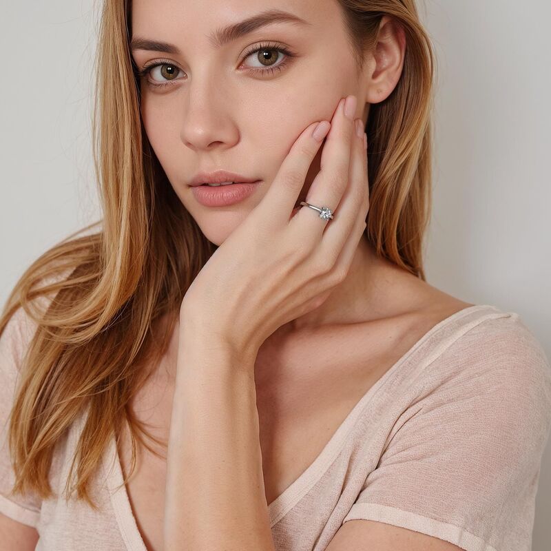 "Mein ganzes Sein" 0,5ct Rundschliff Solitärring
