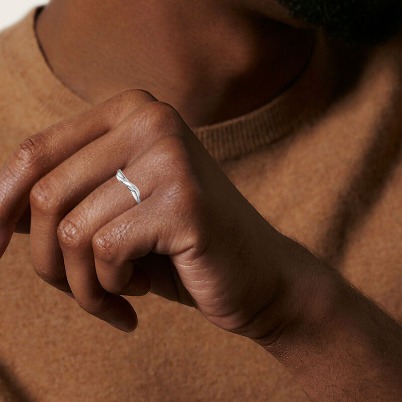 "Infinite Minutes" Men's Wedding Ring