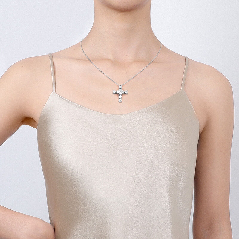 "Heart to Faith" Cross Necklace