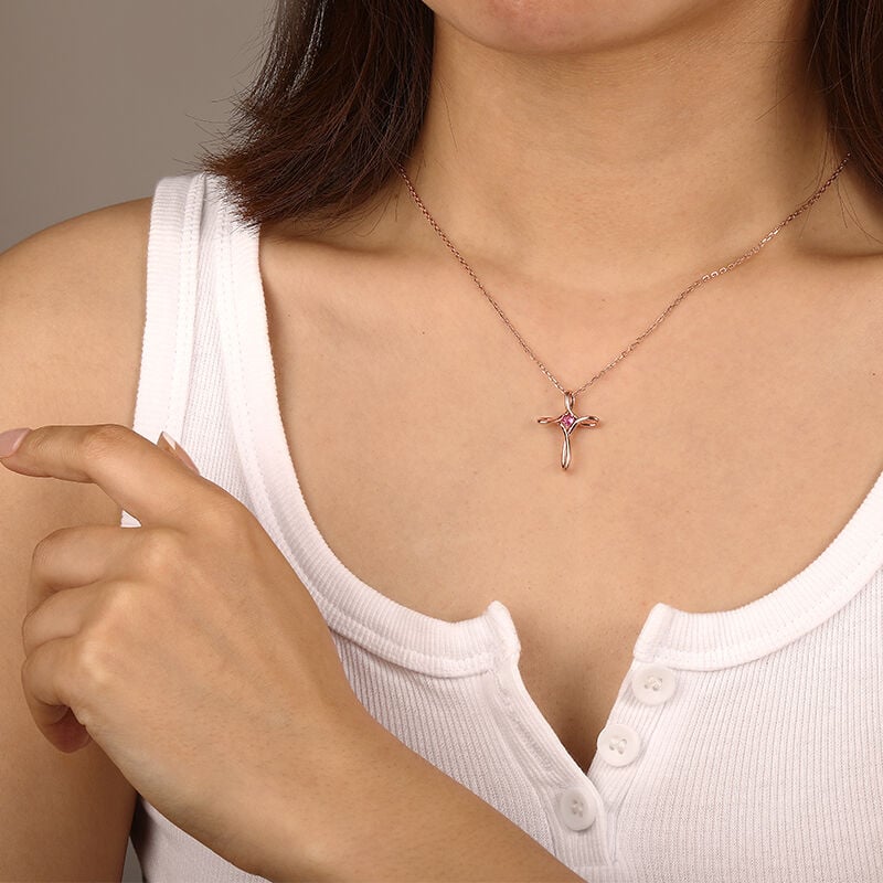 "Heart Of The Faith" Heart Cut Necklace