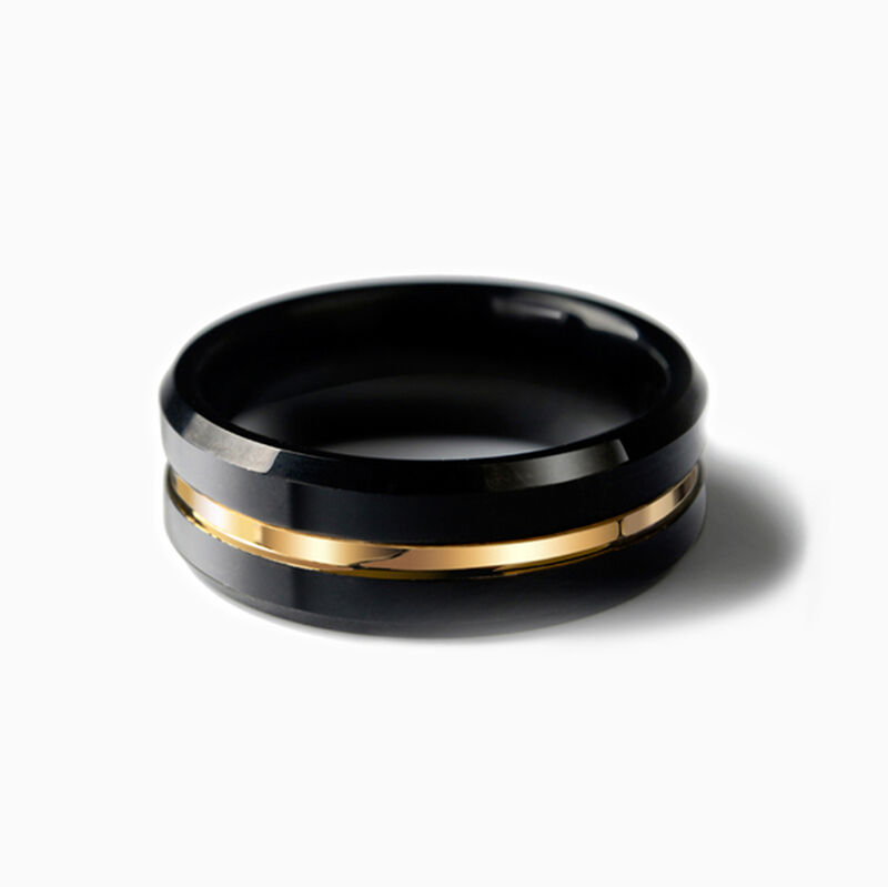"Schwerelos" 8mm Herren-Ehering aus Wolframkarbid