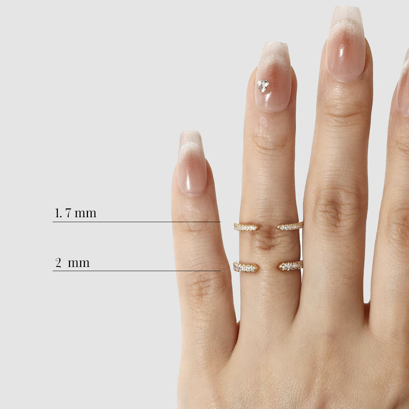 "Unbreakable" 1.7mm Open Wedding Ring