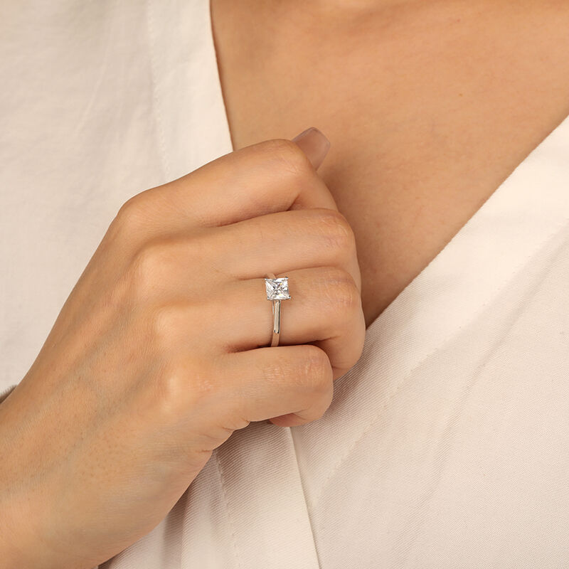 "Give You My All" Asscher Cut Solitaire Engagement Ring