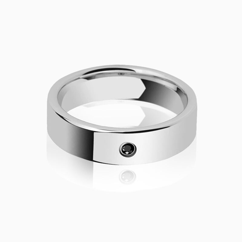 "Immer in der Hand" 6mm Herren-Ehering aus Wolframkarbid