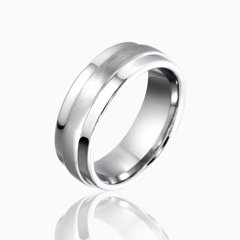 "Tapferes Gelöbnis" 8mm Wolframkarbid-Herren-Ehering