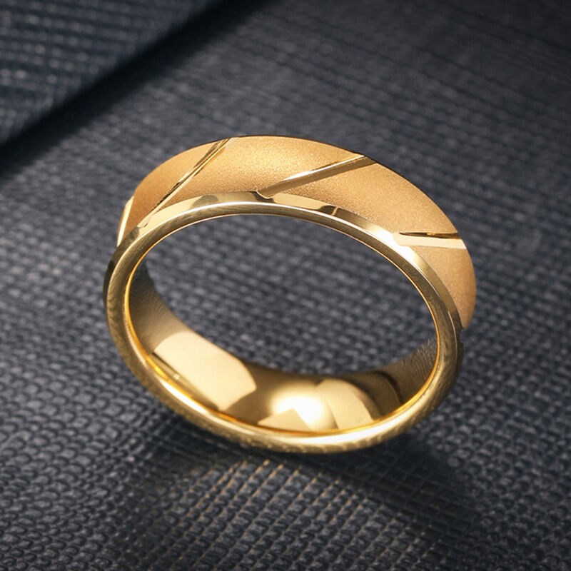 "Das Leere & Das Ganze" 6mm Wolframkarbid-Herren-Ehering