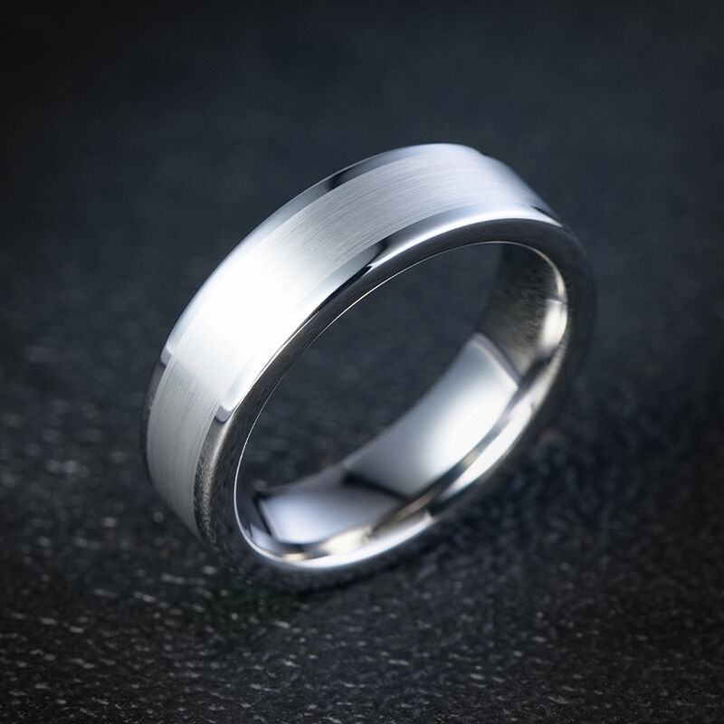 "Lumen" 6mm Herren-Ehering aus Wolframkarbid