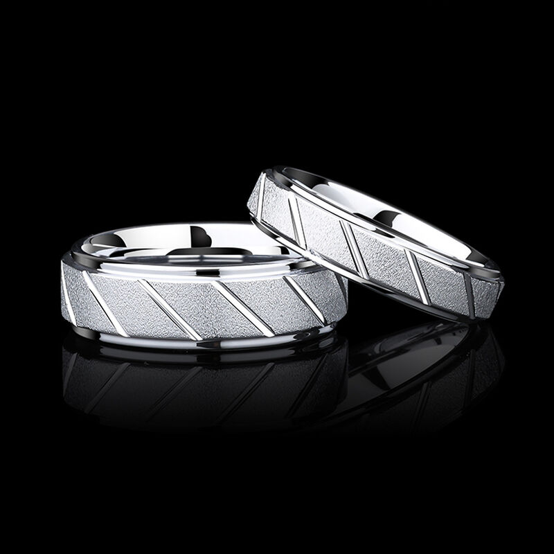 "Endloser Augenblick" 5mm Herren-Ehering aus Wolframkarbid