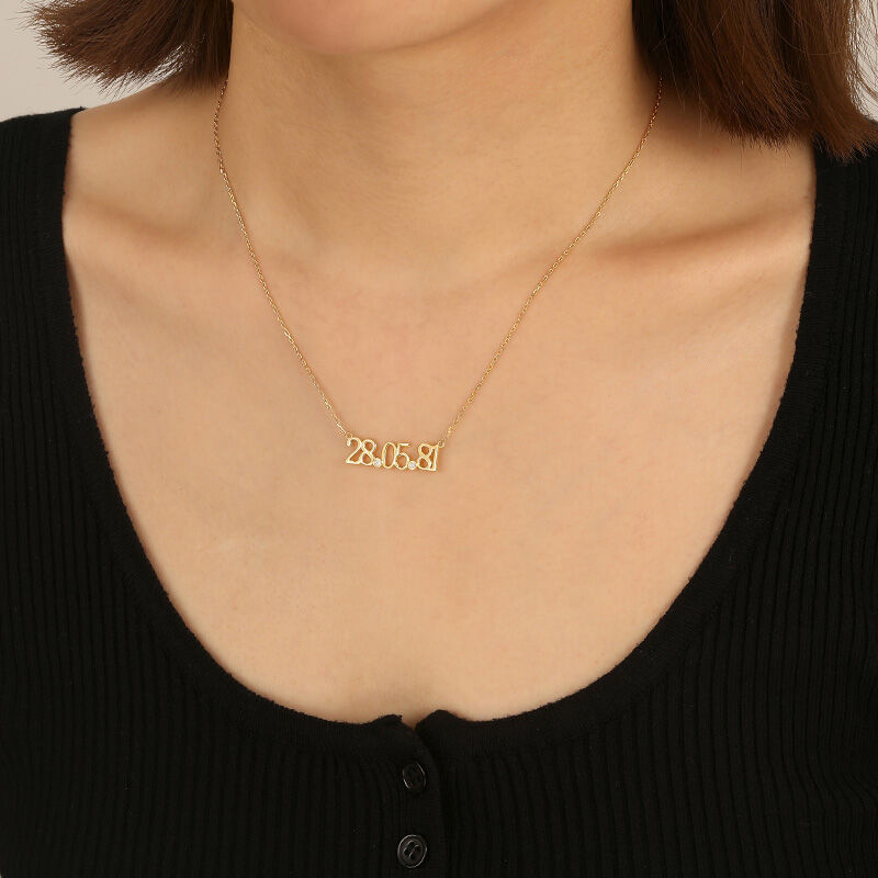 "Forever Now" Personalized Date Necklace