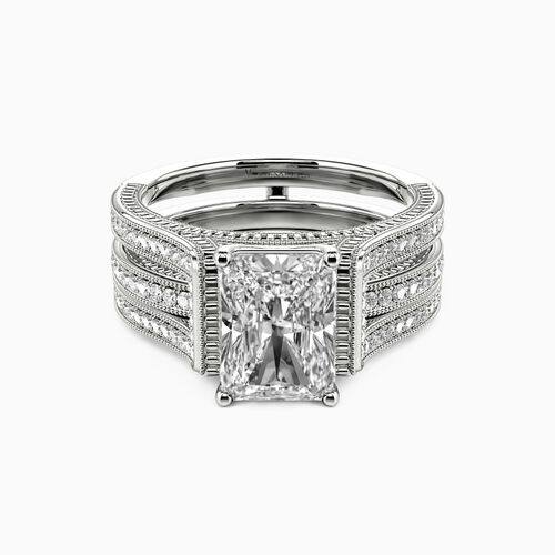 Is She Said Yes Jewelry Real "Give Me Your Hand" Radiant Cut Bridal Set - SHE·SAID·YES Jewelry