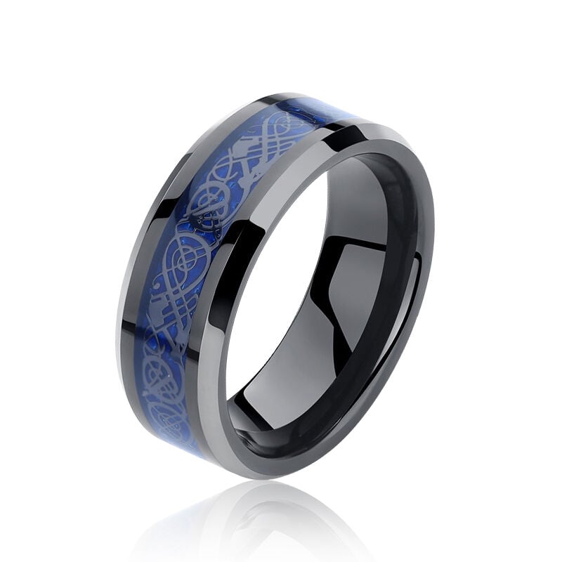 "Aetherion" 8mm Tungsten Carbide Men's Wedding Ring