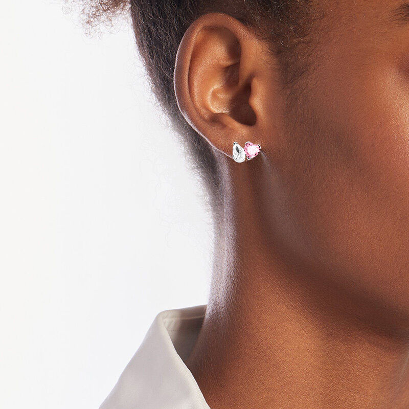 "Twin Twinkle" Pear Cut Toi Et Moi Stud Earrings