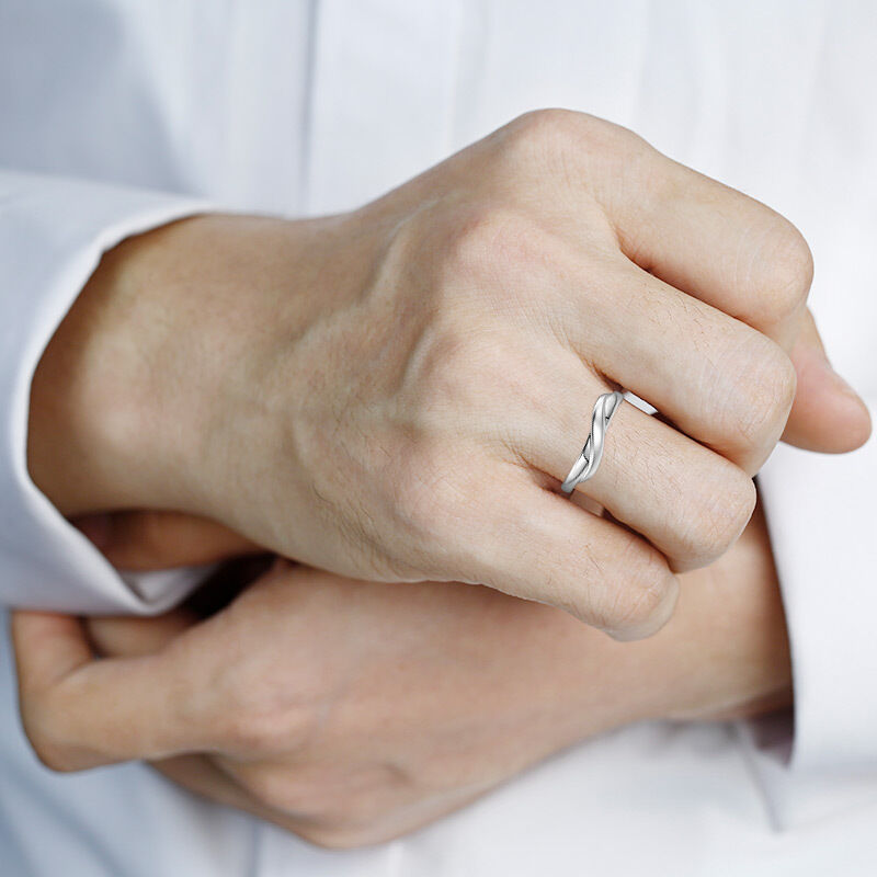 "Infinite Minutes" Men's Wedding Ring