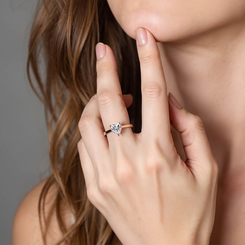 "Give You My All" 2ct Heart Cut Solitaire Engagement Ring