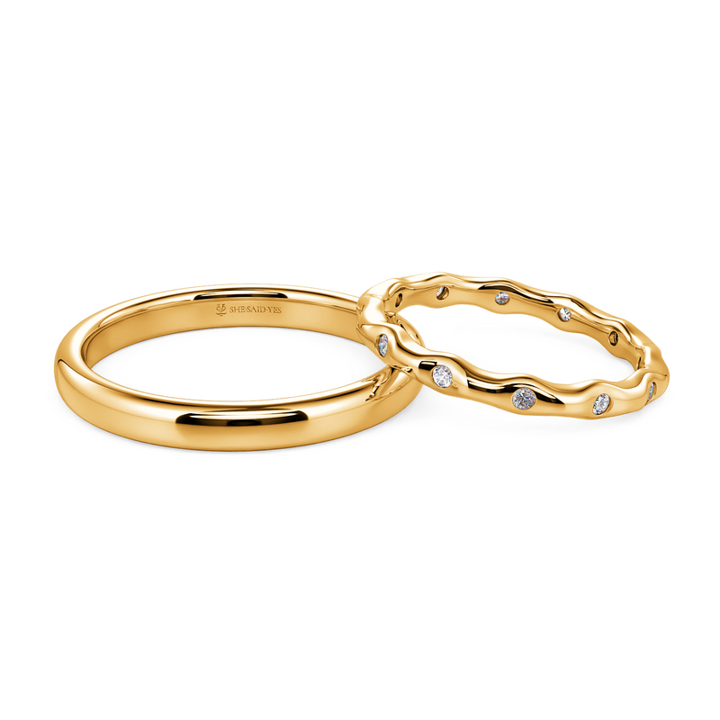 "Timeless Tides" Classic Wedding Band