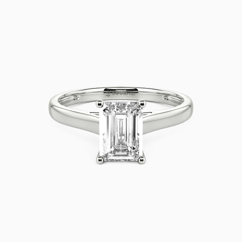 Is She Said Yes Jewelry Real "Love Story" 1ct Emerald Cut Solitaire Engagement Ring - SHE·SAID·YES