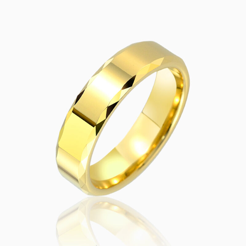 "Silhouette" 5mm Tungsten Carbide Men's Wedding Ring