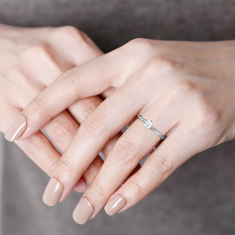 "No End to Us" Round Cut Solitaire Engagement Ring