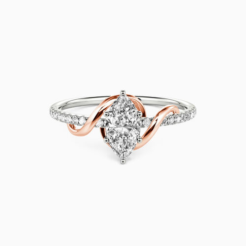 Is She Said Yes Jewelry Real "To My Love" 0.5ct Marquise Cut Side Stone Engagement Ring - SHE·SAID