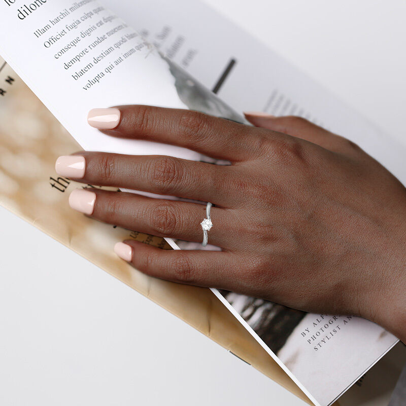 "No End to Us" Round Cut Solitaire Engagement Ring