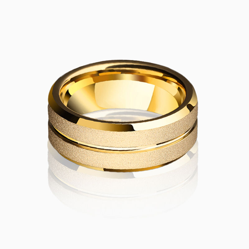 "Stiller Bund" 8mm Wolframkarbid-Herren-Ehering