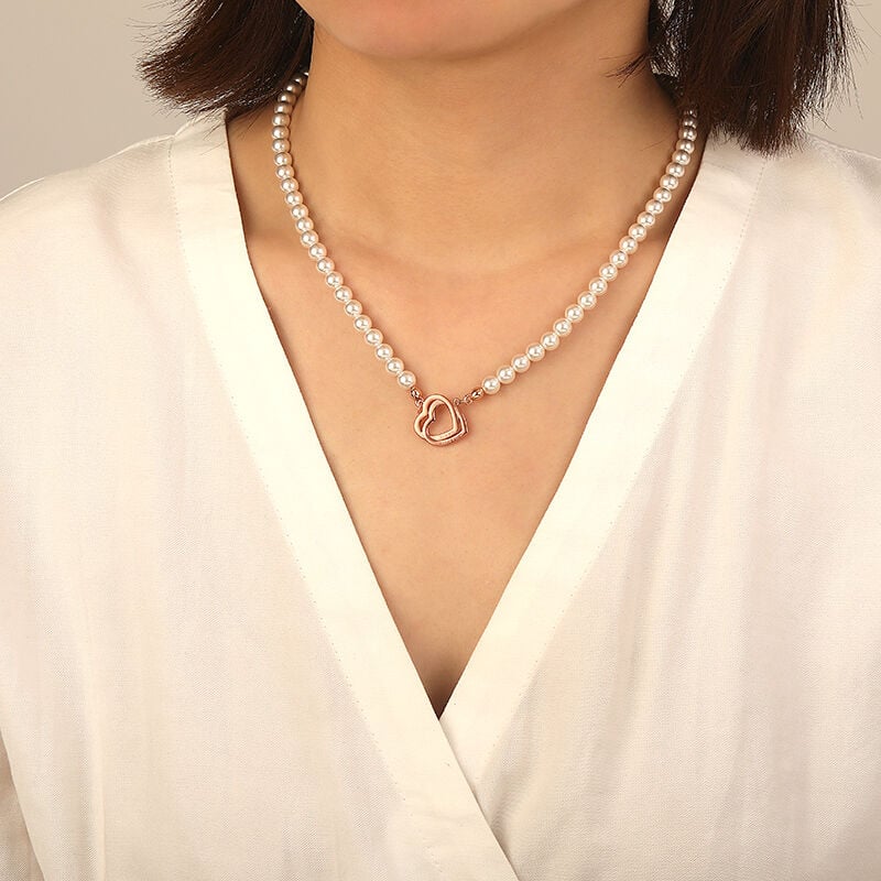 "Rhapsody for Two" 5.5-6.0mm Freshwater Pearl Engravable Necklace