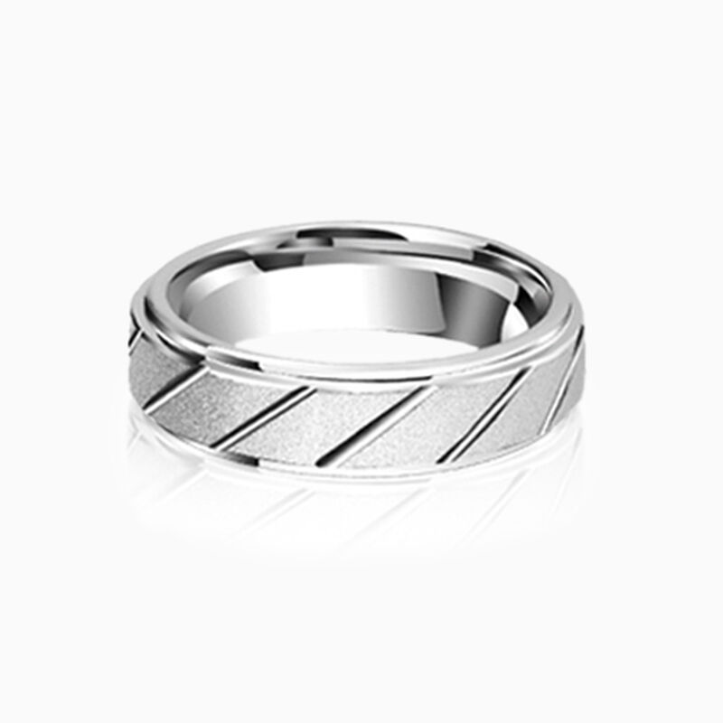 "Endloser Augenblick" 5mm Herren-Ehering aus Wolframkarbid