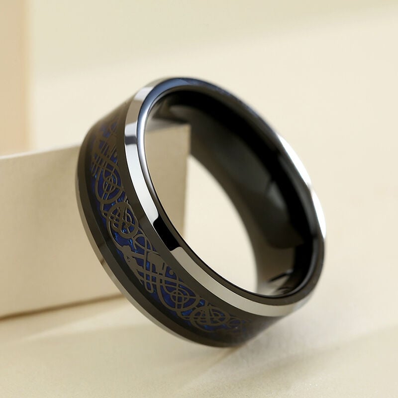 "Aetherion" 8mm Tungsten Carbide Men's Wedding Ring